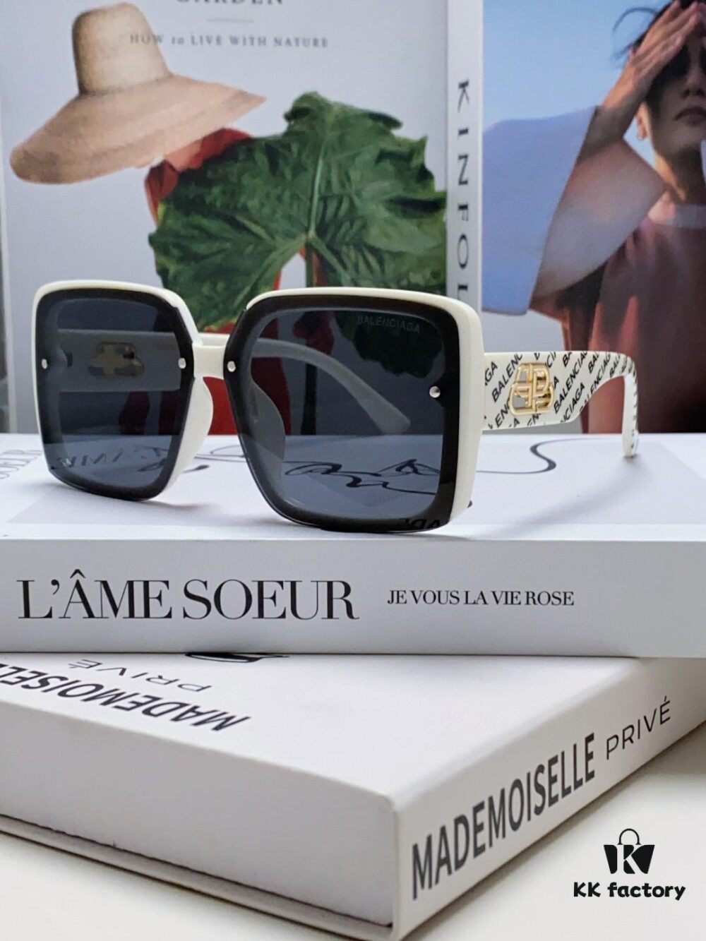6931adbeccd8ab3d7afa1f54 BALENCIAGA Paris Fashion Street Snap Polarized Sunglasses for Women Clover Square Sunglasses Large Frame Slimming UV Protection Trendy Summer Hot Selling Eyewear