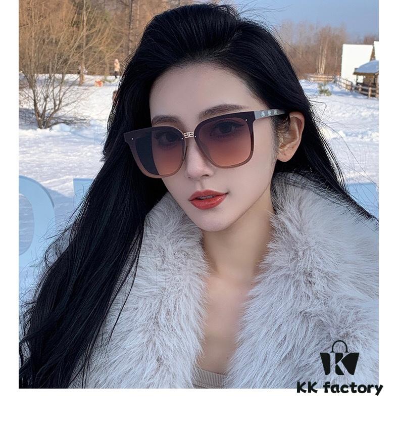 6931adc2ccd8ab3d7afa1f8a BalenCiaga Women's Sunglasses UV Protection Frameless Round Sunglasses Fashionable Vintage Style Chic for Oval Face Slimming Instagram Trendy Streetwear Statement Eyewear
