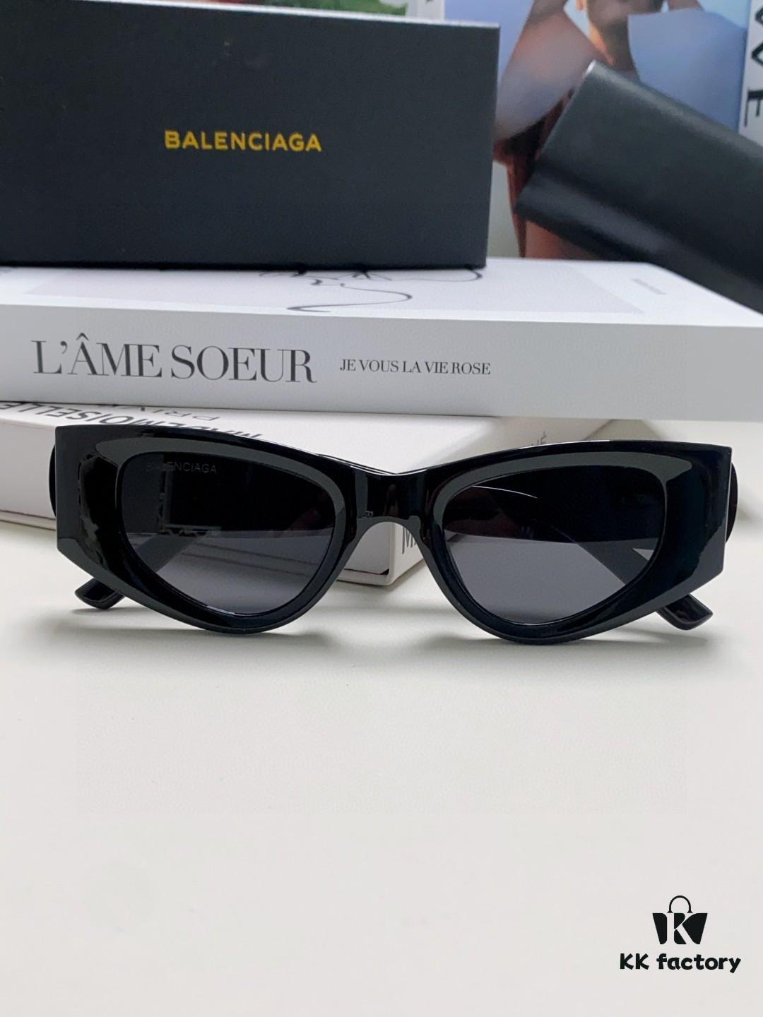 6931adc3ccd8ab3d7afa1f9e Balenciaga 2024 New Cat-Eye Sunglasses, Stylish Unisex Polarized UV Protection Shades, Influencer Streetwear Look from Xiaohongshu