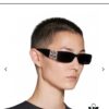 6931adc5ccd8ab3d7afa1faf Balenciaga Original Large Logo BB0096S Black Silver Crystal Limited Edition Sunglasses