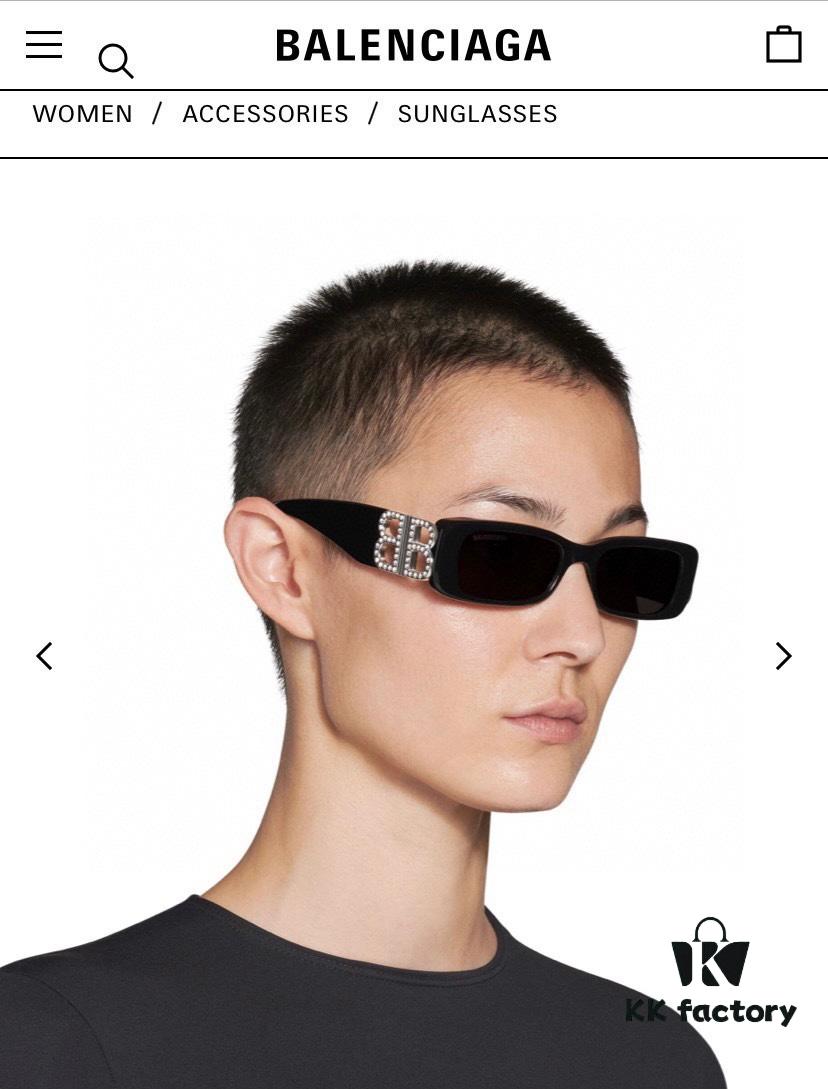 6931adc5ccd8ab3d7afa1faf Balenciaga Original Large Logo BB0096S Black Silver Crystal Limited Edition Sunglasses