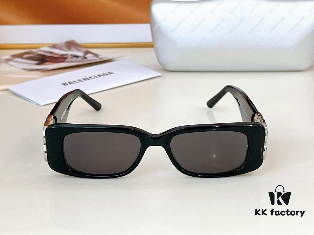 6931adc5ccd8ab3d7afa1fb0 Balenciaga Original Large Logo BB0096S Black Silver Crystal Limited Edition Sunglasses