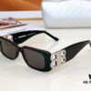 6931adc5ccd8ab3d7afa1fb1 Balenciaga Original Large Logo BB0096S Black Silver Crystal Limited Edition Sunglasses