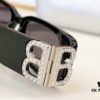 6931adc5ccd8ab3d7afa1fb5 Balenciaga Original Large Logo BB0096S Black Silver Crystal Limited Edition Sunglasses