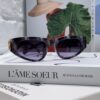 6931adc9ccd8ab3d7afa1fec Balenciaga Black Sunglasses Double B Streetwear Women's Summer Sunglasses Ins 2024 New Hip-Hop Retro Fashion High-End UV Protection Eyewear