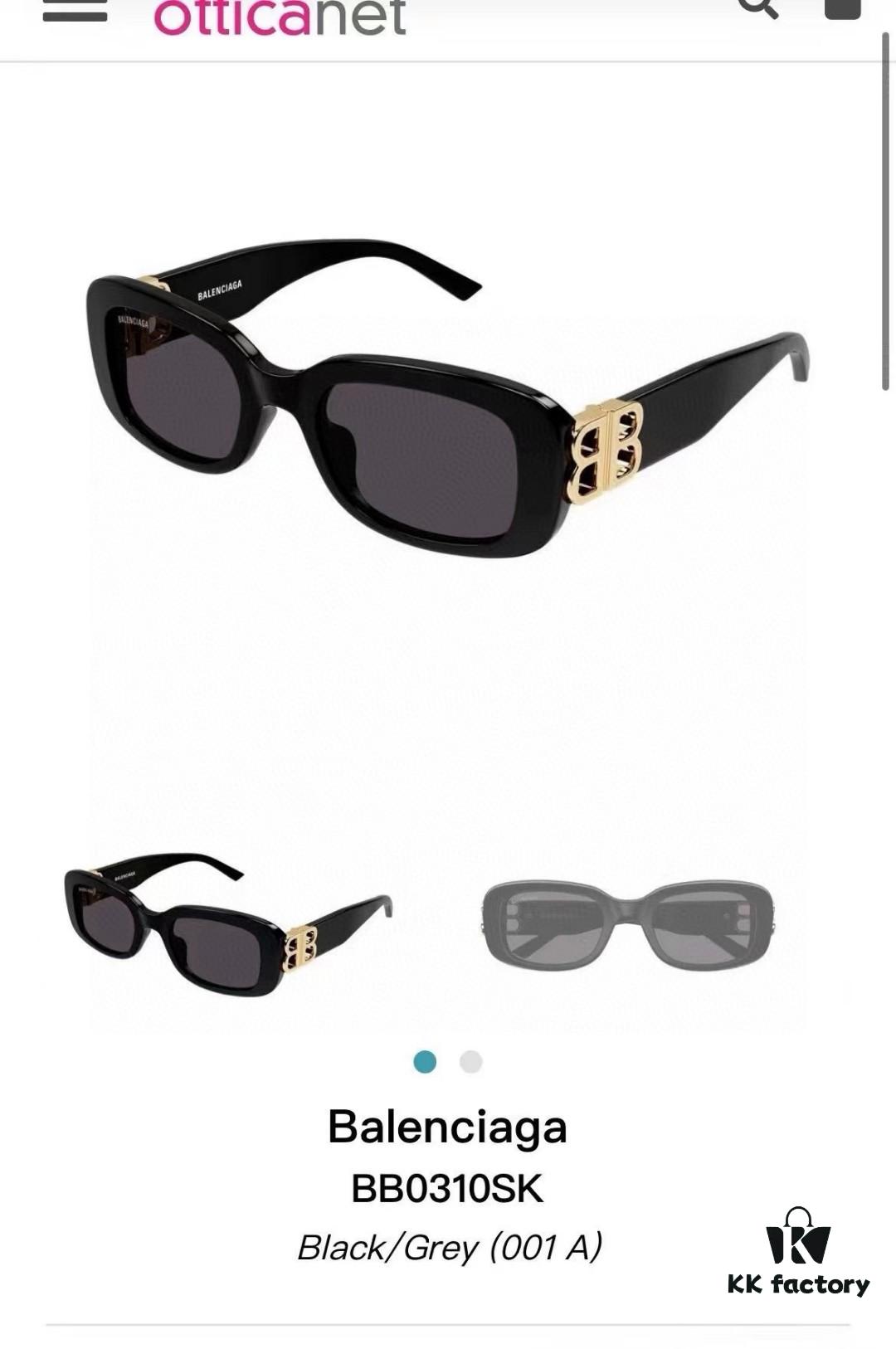 6931adccccd8ab3d7afa2009 Balenciaga 2024 New Arrival Women's Fashion Classic BB Narrow-Frame Sunglasses BB0310SK