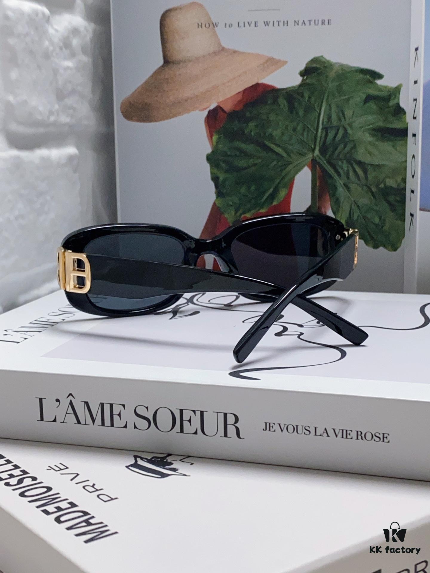 6931adccccd8ab3d7afa200c Balenciaga 2024 New Arrival Women's Fashion Classic BB Narrow-Frame Sunglasses BB0310SK