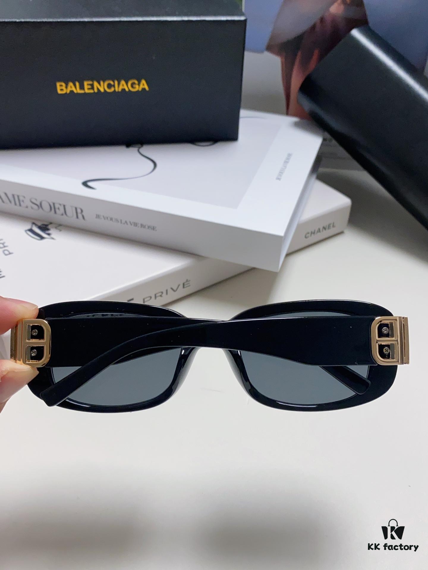 6931adccccd8ab3d7afa200e Balenciaga 2024 New Arrival Women's Fashion Classic BB Narrow-Frame Sunglasses BB0310SK