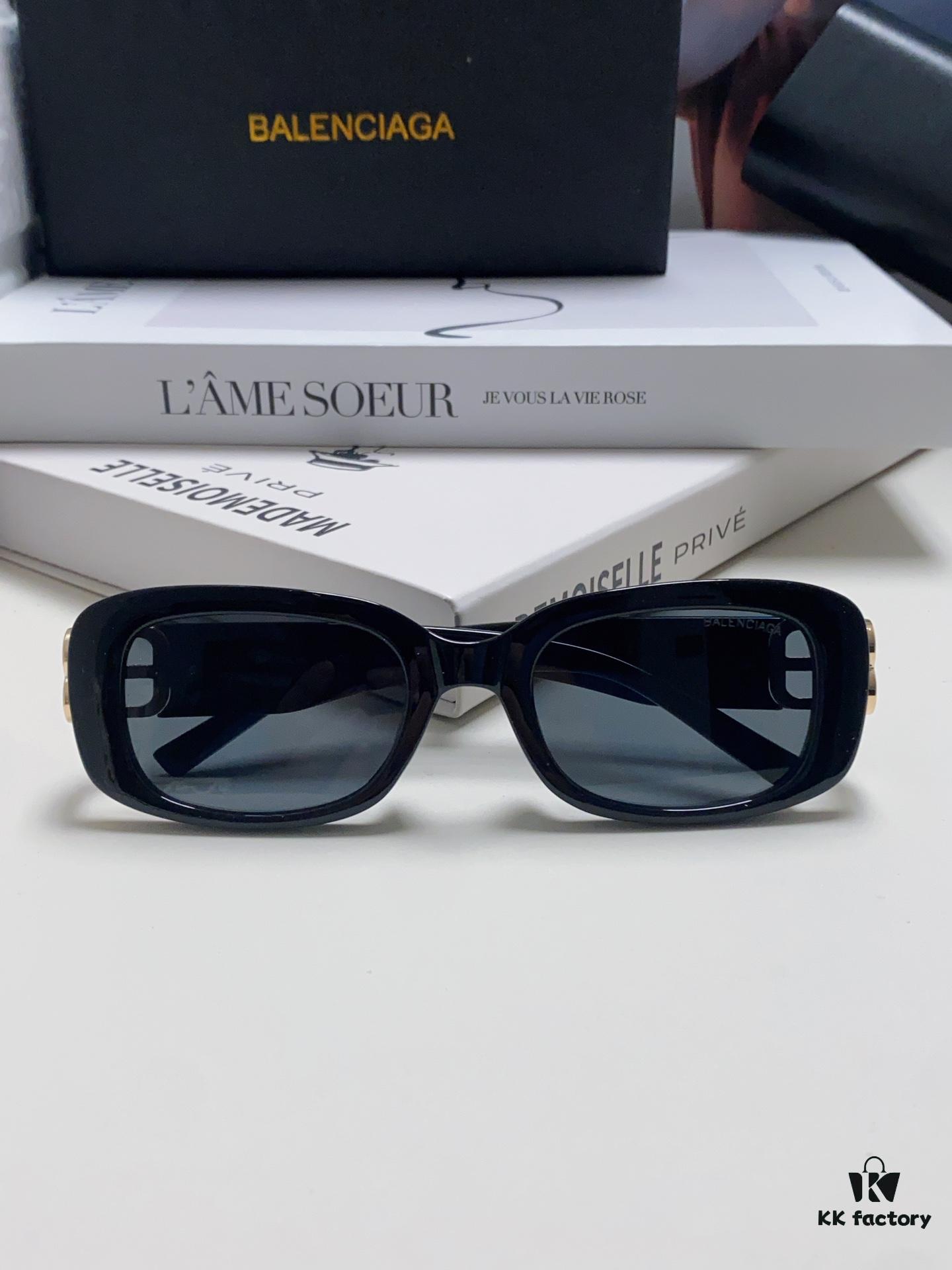 6931adccccd8ab3d7afa2010 Balenciaga 2024 New Arrival Women's Fashion Classic BB Narrow-Frame Sunglasses BB0310SK