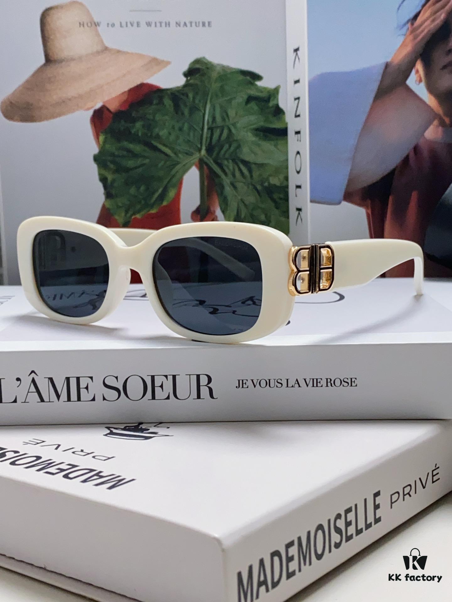 6931adcdccd8ab3d7afa2016 Balenciaga 2024 New Arrival Women's Fashion Classic BB Narrow-Frame Sunglasses BB0310SK Eyewear