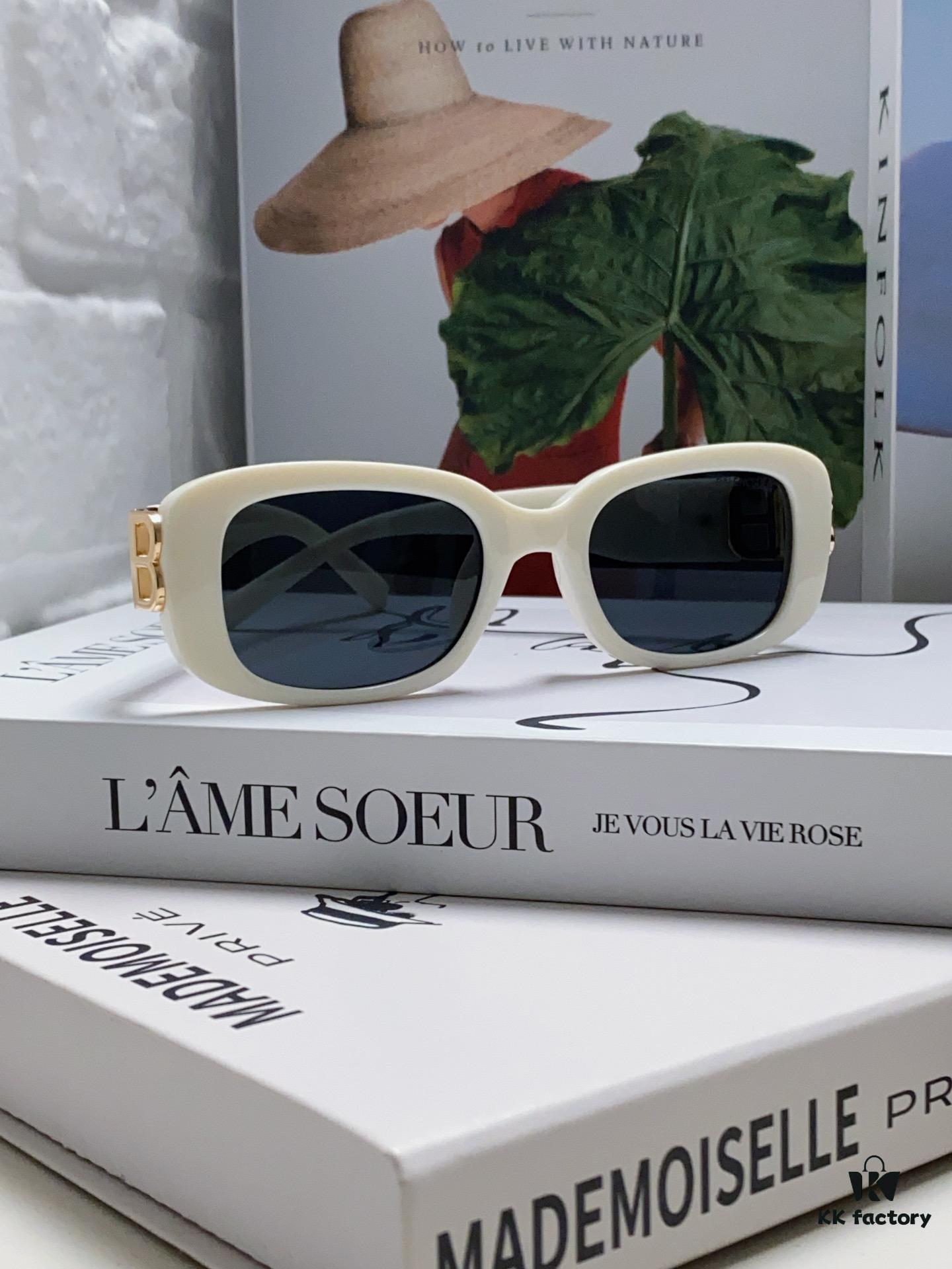 6931adcdccd8ab3d7afa2017 Balenciaga 2024 New Arrival Women's Fashion Classic BB Narrow-Frame Sunglasses BB0310SK Eyewear