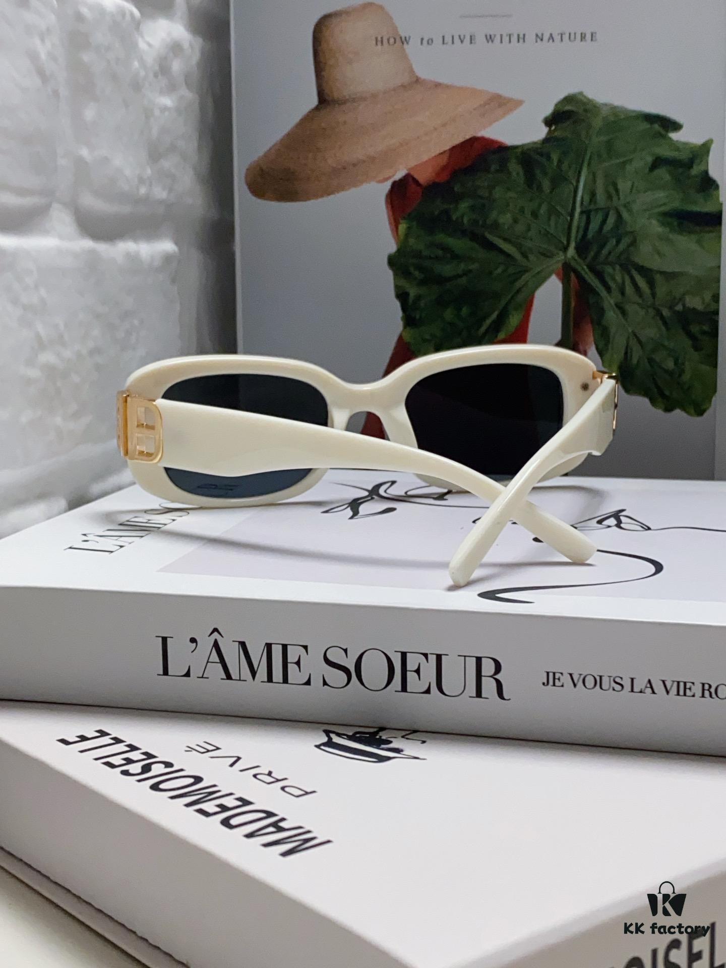 6931adcdccd8ab3d7afa2018 Balenciaga 2024 New Arrival Women's Fashion Classic BB Narrow-Frame Sunglasses BB0310SK Eyewear
