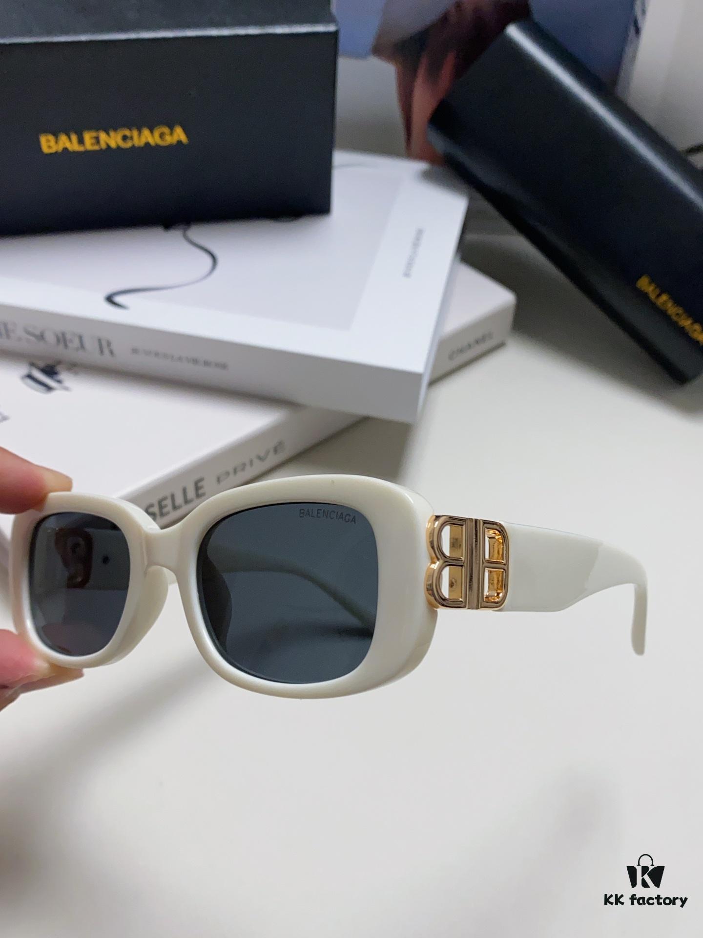 6931adcdccd8ab3d7afa201b Balenciaga 2024 New Arrival Women's Fashion Classic BB Narrow-Frame Sunglasses BB0310SK Eyewear