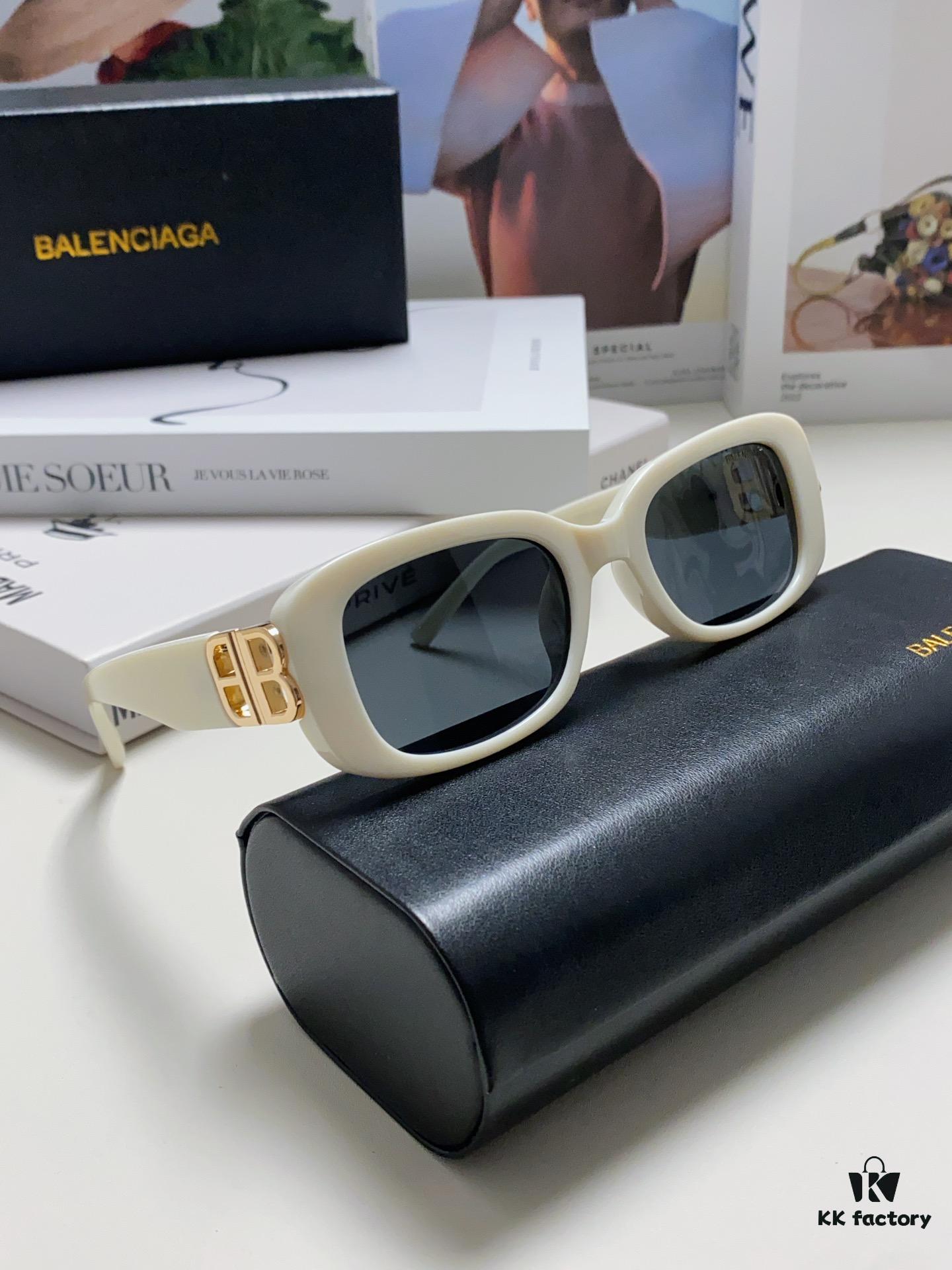 6931adcdccd8ab3d7afa201d Balenciaga 2024 New Arrival Women's Fashion Classic BB Narrow-Frame Sunglasses BB0310SK Eyewear