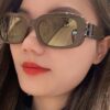6931adceccd8ab3d7afa201f Balenciaga 2024 New Arrival Women's Fashion Classic BB Narrow-Frame Sunglasses BB0310SK Eyewear