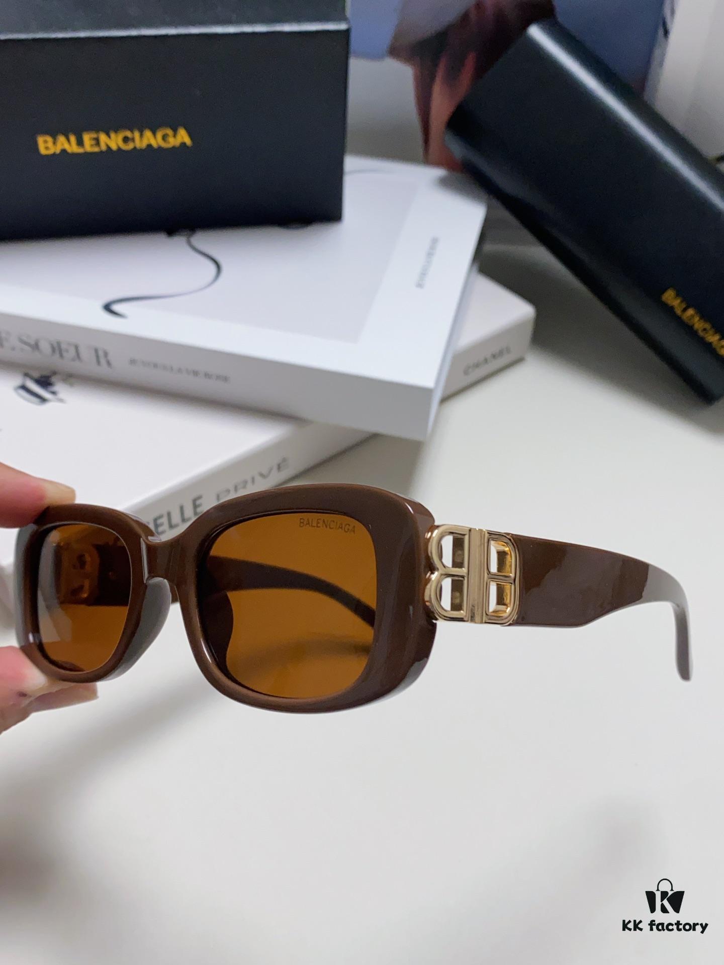6931adceccd8ab3d7afa2025 Balenciaga 2024 New Arrival Women's Fashion Classic BB Narrow-Frame Sunglasses BB0310SK Eyewear