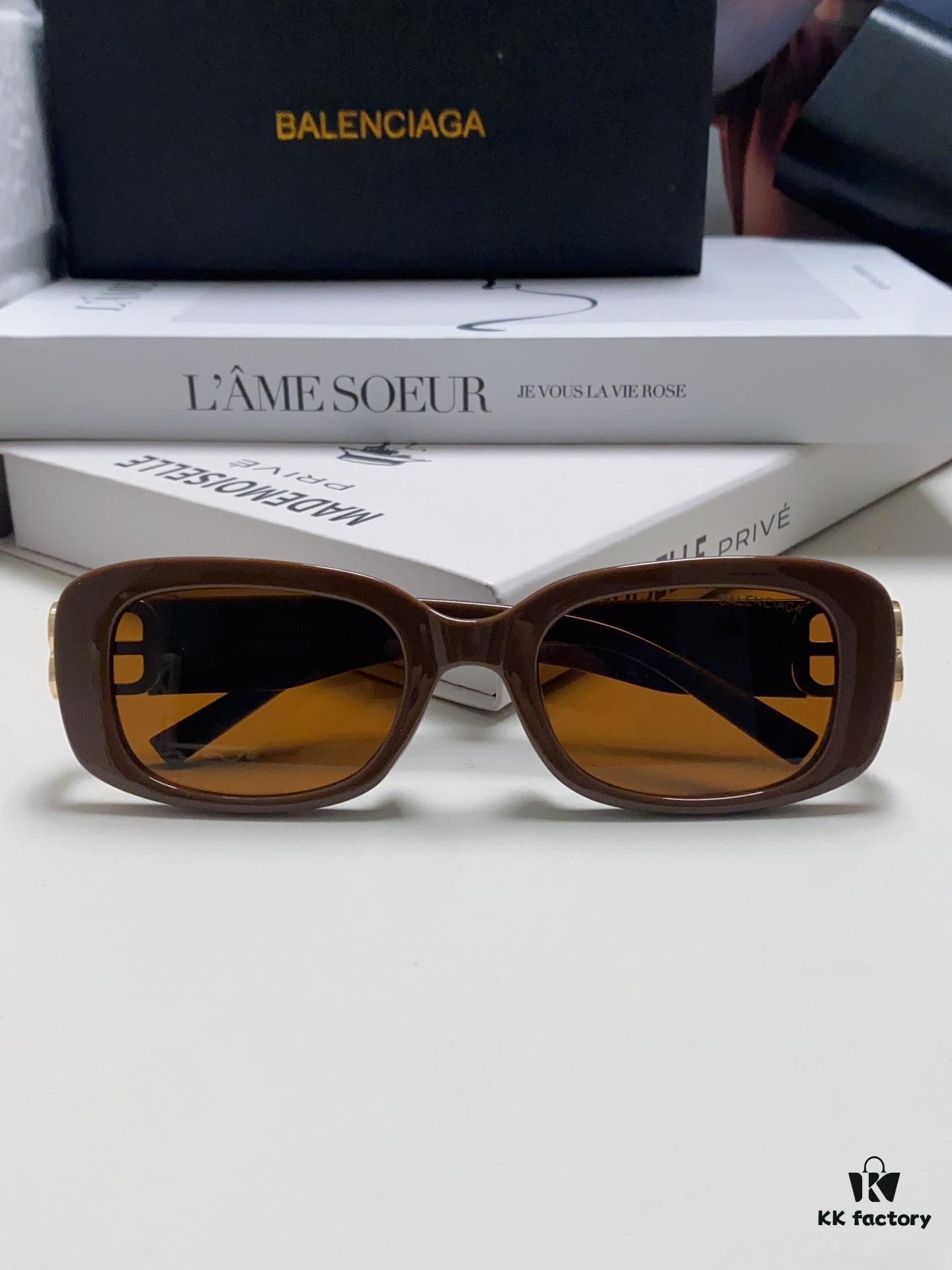 6931adceccd8ab3d7afa2026 Balenciaga 2024 New Arrival Women's Fashion Classic BB Narrow-Frame Sunglasses BB0310SK Eyewear