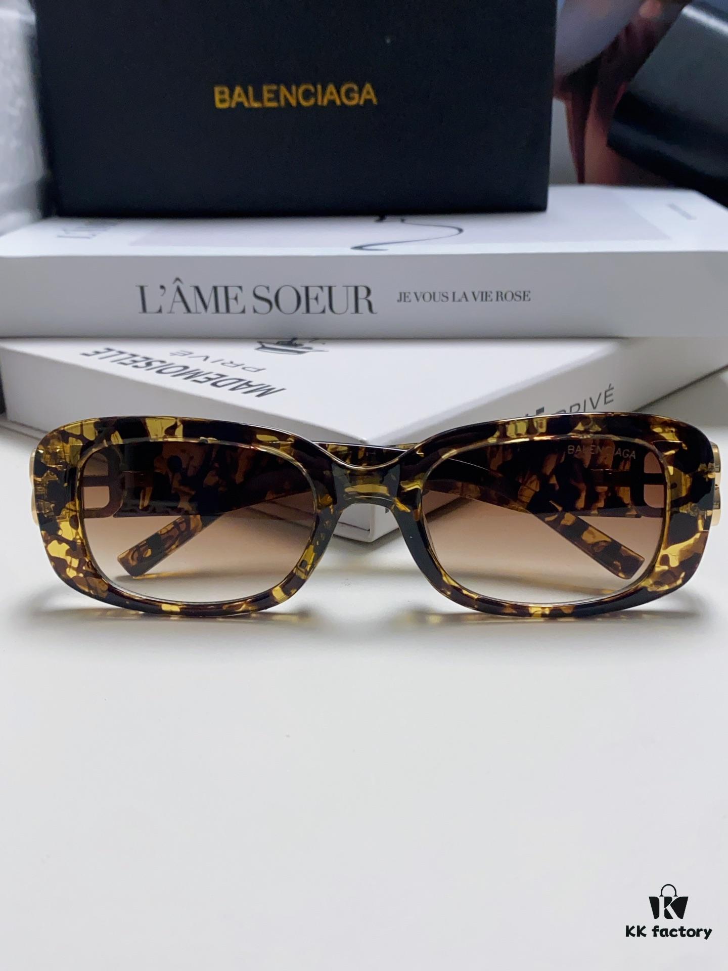 6931adcfccd8ab3d7afa202f Balenciaga 2024 New Arrival Women's Fashion Classic BB Narrow Frame Sunglasses BB0310SK Eyewear