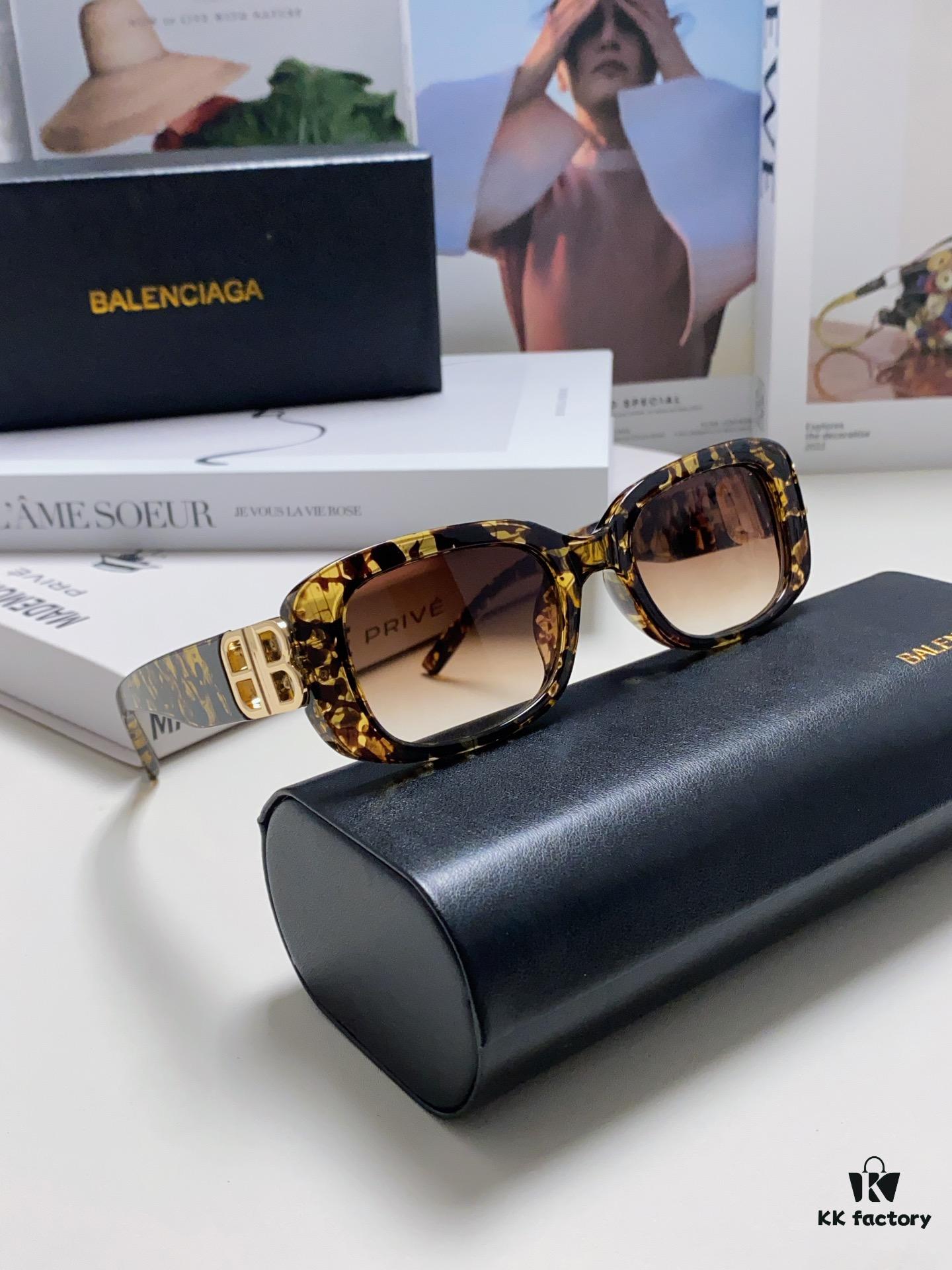 6931adcfccd8ab3d7afa2030 Balenciaga 2024 New Arrival Women's Fashion Classic BB Narrow Frame Sunglasses BB0310SK Eyewear