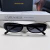 6931add2ccd8ab3d7afa205e Balenciaga Retro Small Oval Sunglasses for Men, Minimalist Fashionable Unisex Eyewear, Trendy Narrow Frame Sun Glasses That Flatter the Face