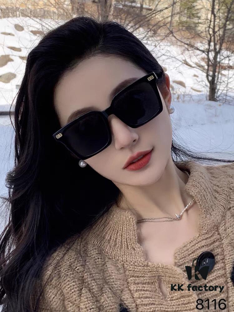 6931addeccd8ab3d7afa2100 BalenCiaga Retro Square Sunglasses for Women, 2024 New Arrival Fashion Sun Glasses with UV Protection, Stylish Round Frame Shades for Oval Face, Instagram Trendy Oversized Eyewear