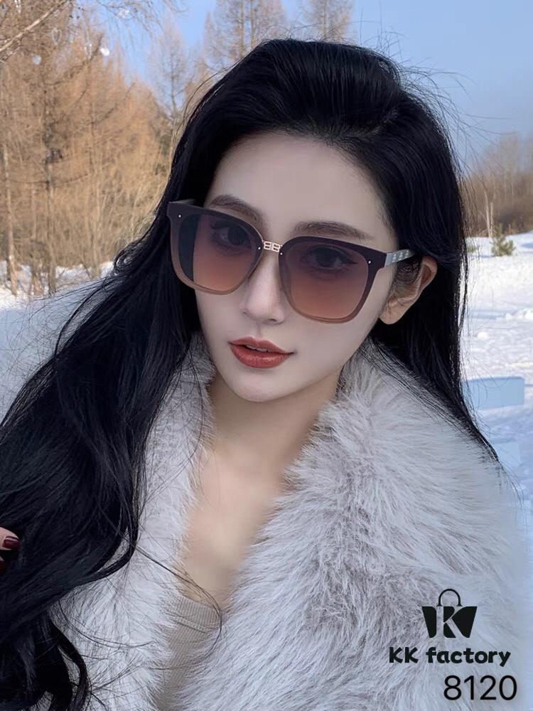 6931addfccd8ab3d7afa2109 BalenCiaga Women's Sunglasses with UV Protection, Frameless Round Design for Slimming Look, Stylish Instagram-Trendy Sunglasses for Street Photography