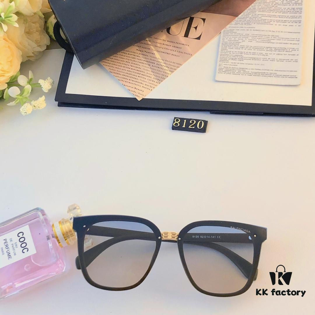 6931ade0ccd8ab3d7afa2111 BalenCiaga Women's Sunglasses with UV Protection, Frameless Round Design for Slimming Look, Stylish Instagram-Trendy Sunglasses for Street Photography