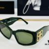 6931adedccd8ab3d7afa21c9 BALENCIAGA BB0321S Size 57□18-130 Stylish Unisex Sunglasses with Unique Frame Design