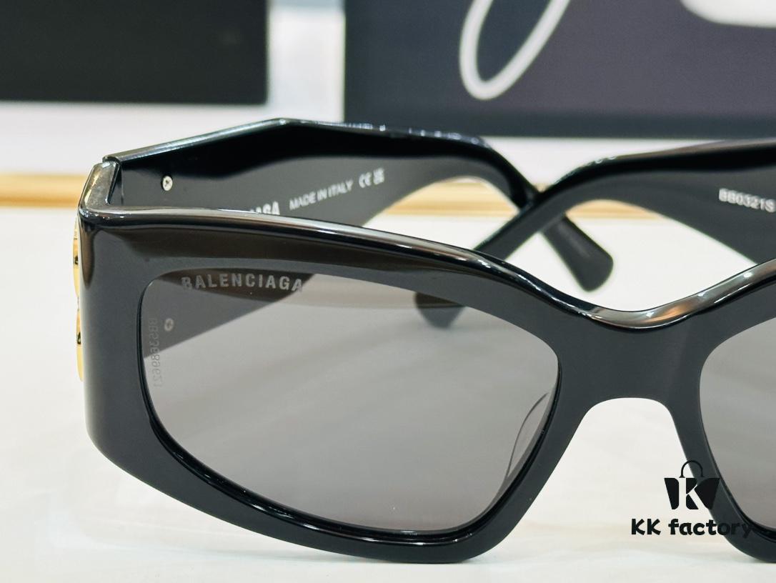 6931adedccd8ab3d7afa21cc BALENCIAGA BB0321S Size 57□18-130 Stylish Unisex Sunglasses with Unique Frame Design