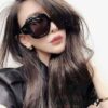 6931adefccd8ab3d7afa21ea 2022 Spring New Arrival – BALENCIAGA BB0119 Balenciaga Square Sunglasses with Full-Logo Temple Design