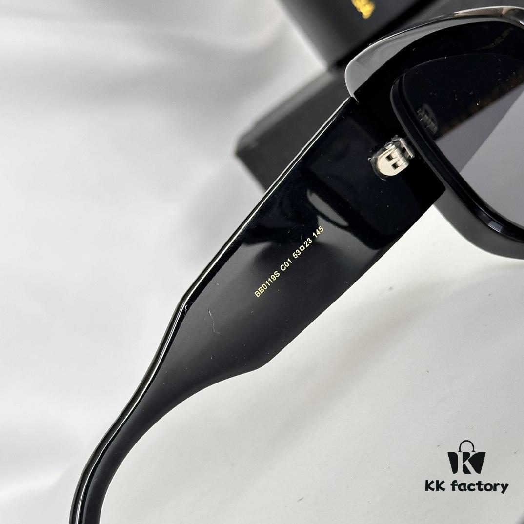 6931adf0ccd8ab3d7afa21f1 2022 Spring New Arrival – BALENCIAGA BB0119 Balenciaga Square Sunglasses with Full-Logo Temple Design