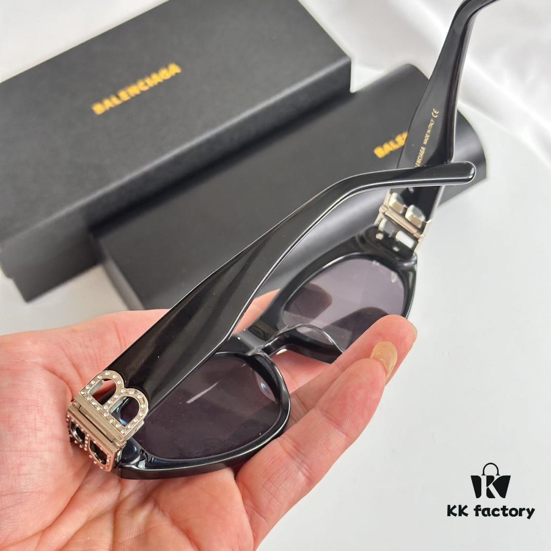 6931adf0ccd8ab3d7afa21f6 Diamond-Encrusted Balenciaga BB0095S Triangular Acetate Sunglasses, Same Style as Zhao Zhaoyi's Official Website