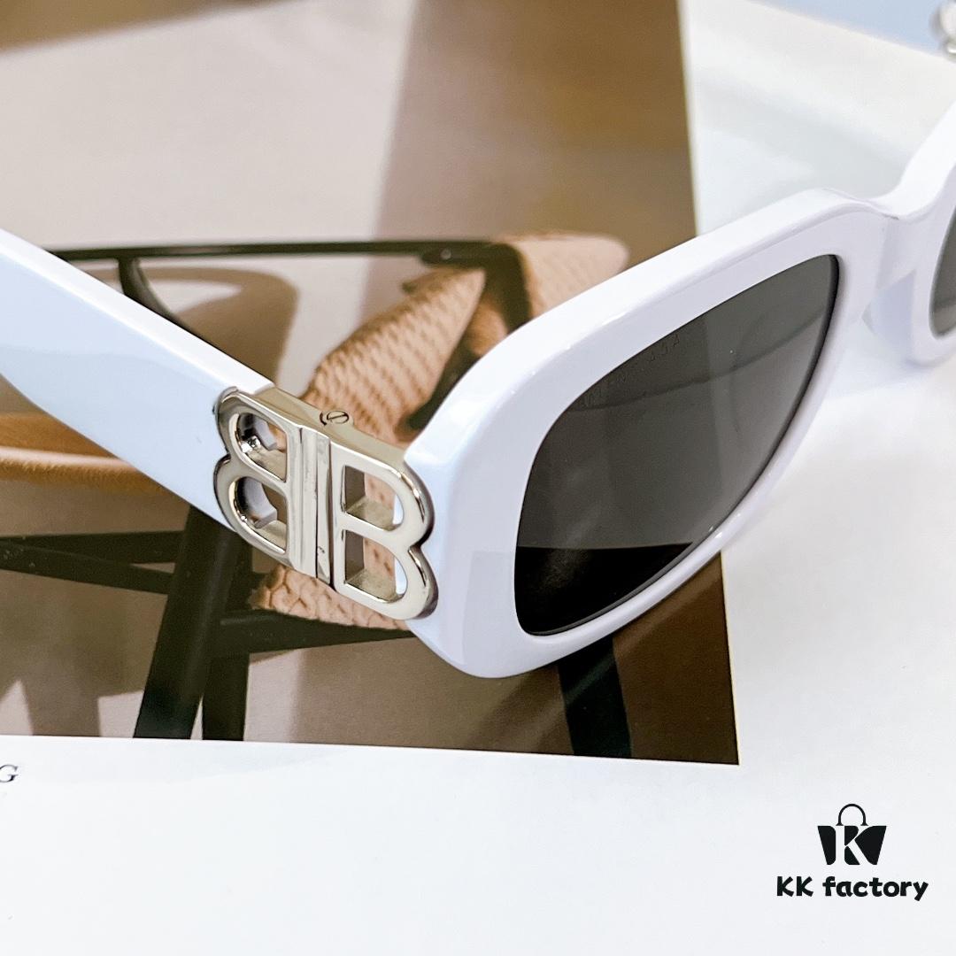 BALENCIAGA BB0310SK White Sunglasses