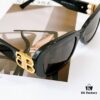 BALENCIAGA BB0310SK Black and Gold Sunglasses