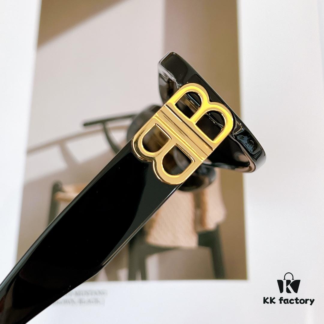 BALENCIAGA BB0310SK Black and Gold Sunglasses