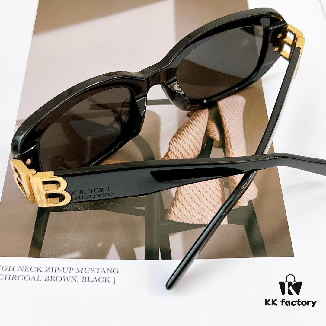 BALENCIAGA BB0310SK Black and Gold Sunglasses