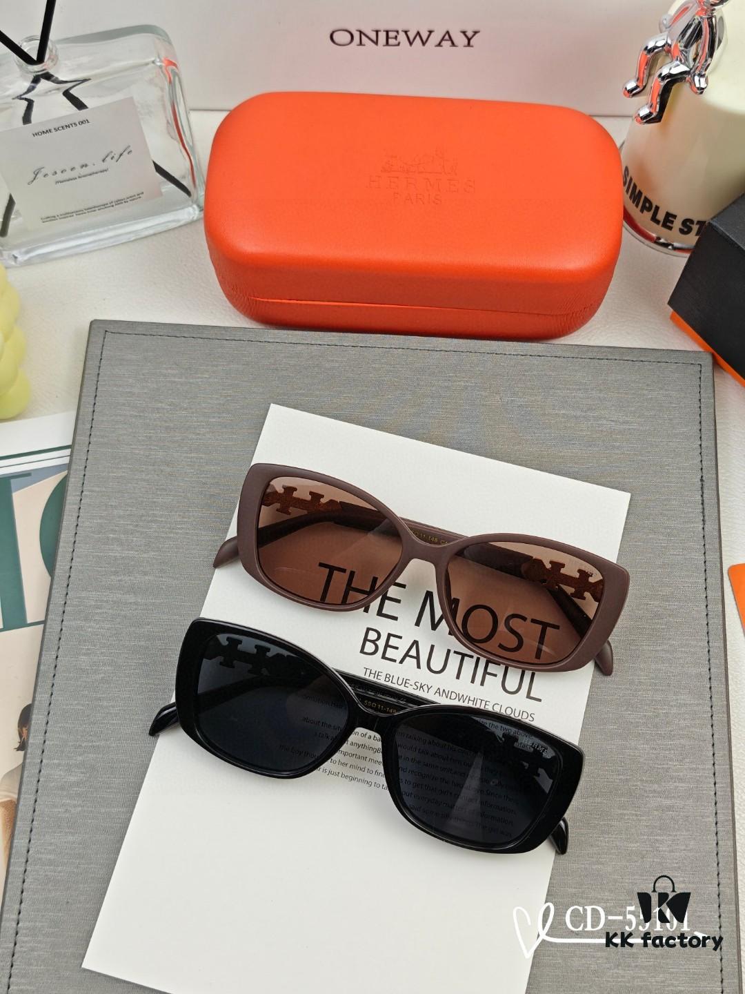 6931ae02ccd8ab3d7afa22f2 Hermès | New Model 55101 TR90 Lightweight Sunglasses with Polarized Lenses, Size 59-13-147