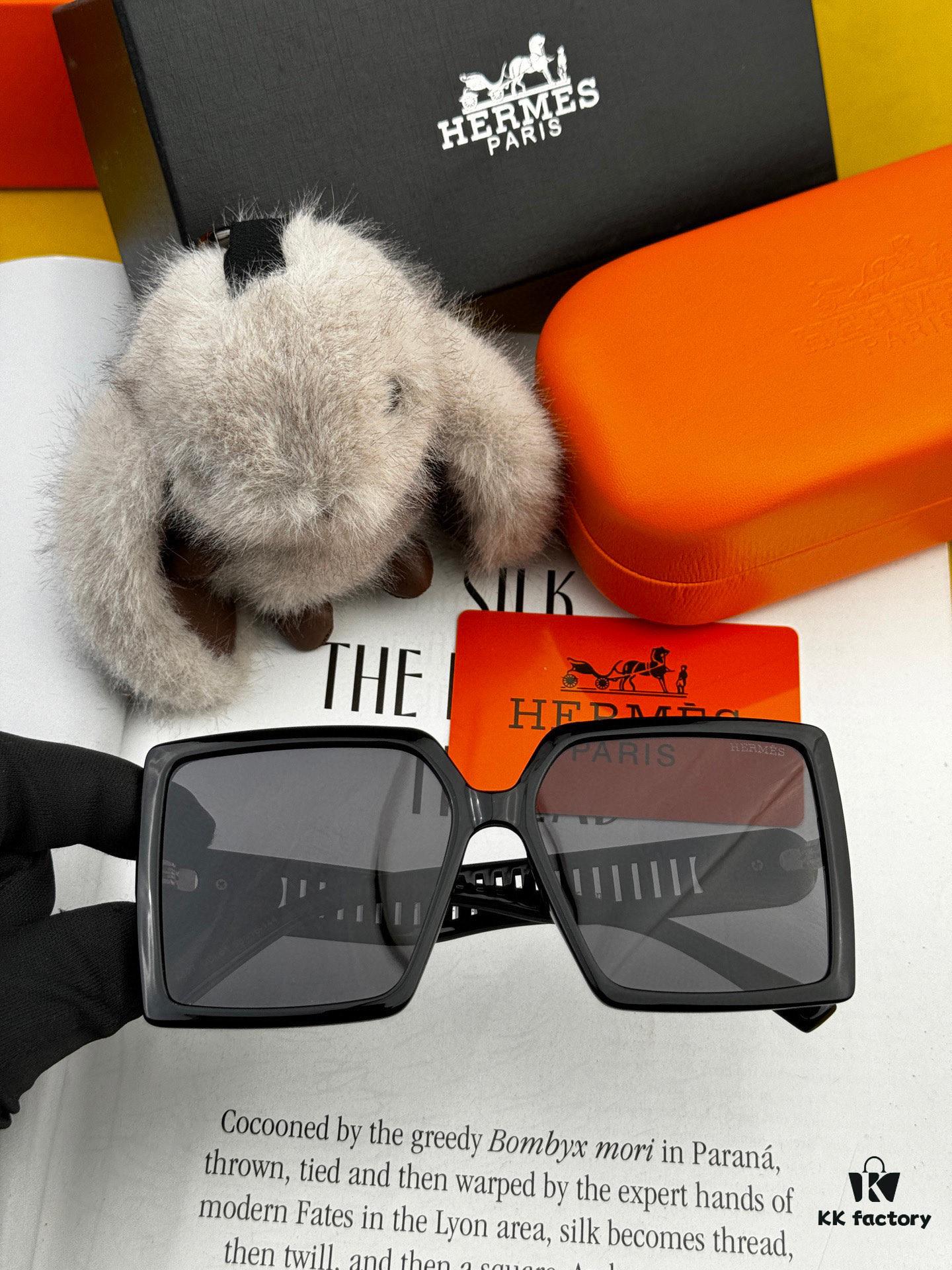6931ae04ccd8ab3d7afa2306 HERMES Spring 2025 New Arrival Original Luxury Square Sunglasses - High-Quality Authentic Design