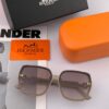 6931ae04ccd8ab3d7afa230e HERMES 2025 Spring New Arrival Original Release Famous Internet Hit Ultra Popular Blue Classic Luxury Fashion Square Sunglasses High-Quality Authentic H8303