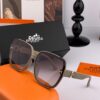 6931ae04ccd8ab3d7afa2311 HERMES 2025 Spring New Arrival Original Release Famous Internet Hit Ultra Popular Blue Classic Luxury Fashion Square Sunglasses High-Quality Authentic H8303