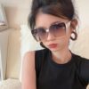 HERMES 2025 Spring New Arrival Original Release Highly Popular Luxury Square Sunglasses Model: H2304
