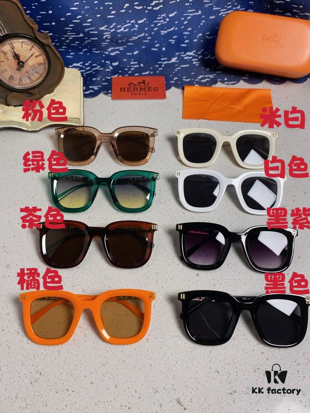 6931ae06ccd8ab3d7afa2328 Hermes 2025 New Arrival Retro Square Unisex Sunglasses for Women, Slimming Frame for Round Faces, Fashionable Metal-Embossed Temples, UV-Protective Shades