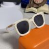 6931ae08ccd8ab3d7afa2345 Hermes 2025 New Arrival Retro Square Unisex Sunglasses for Women, Slimming Frame for Round Faces, Fashionable Metal Hollow-out Temples, UV Protection Sun Glasses