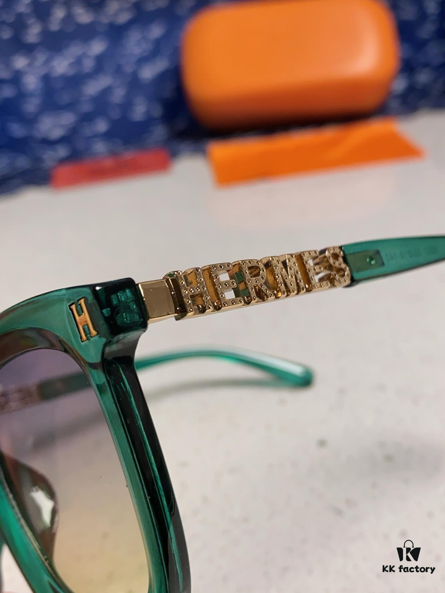 6931ae0accd8ab3d7afa235f Hermes 2025 New Arrival Retro Square Unisex Sunglasses for Women, Slimming Frame with Metal Cut-out Temples, Fashionable UV-Protective Sunglasses