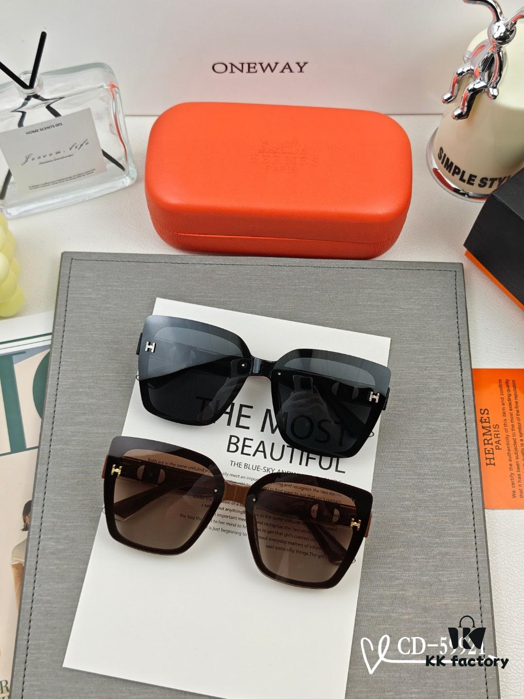 6931ae0fccd8ab3d7afa23a2 Hermès | New Model 59921 TR90 Frame Lightweight Polarized Sunglasses with Bag, Ideal for Travel and Fashion Styling