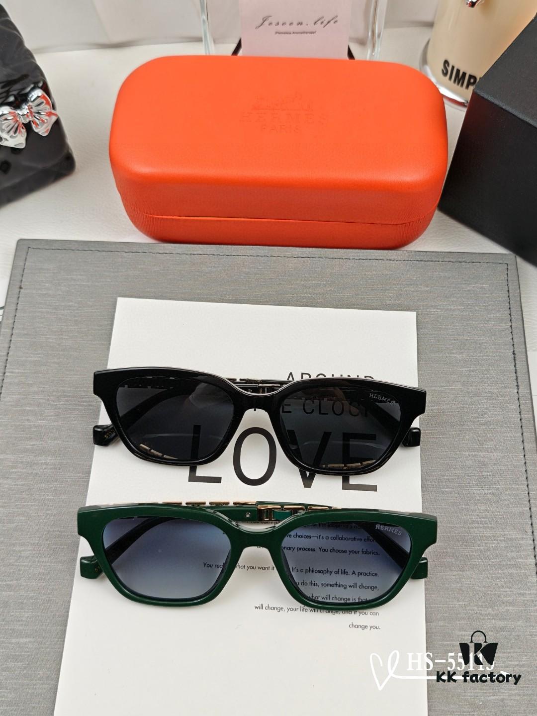Hermès | New Model 55113 TR90 Lightweight Sunglasses with Polarized Lenses, Stylish and Comfortable for Travel and Driving