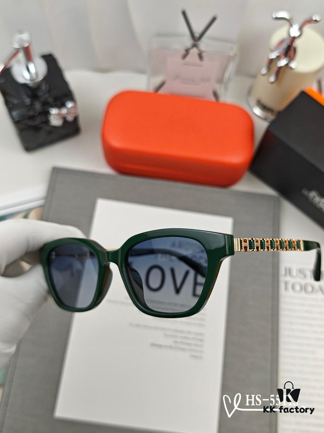 Hermès | New Model 55113 TR90 Lightweight Sunglasses with Polarized Lenses, Stylish and Comfortable for Travel and Driving