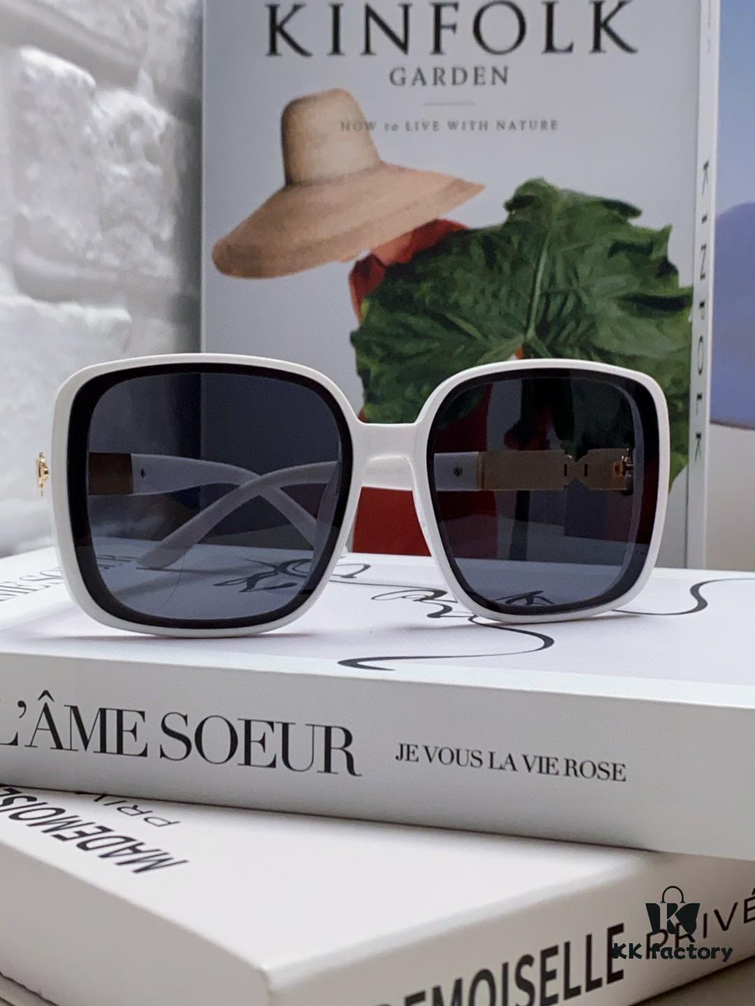 Hermes 2024 New Arrival Women's Sunglasses, Polarized Oversized Round Square UV-Protective Driving Sunglasses for Face-Framing Effect