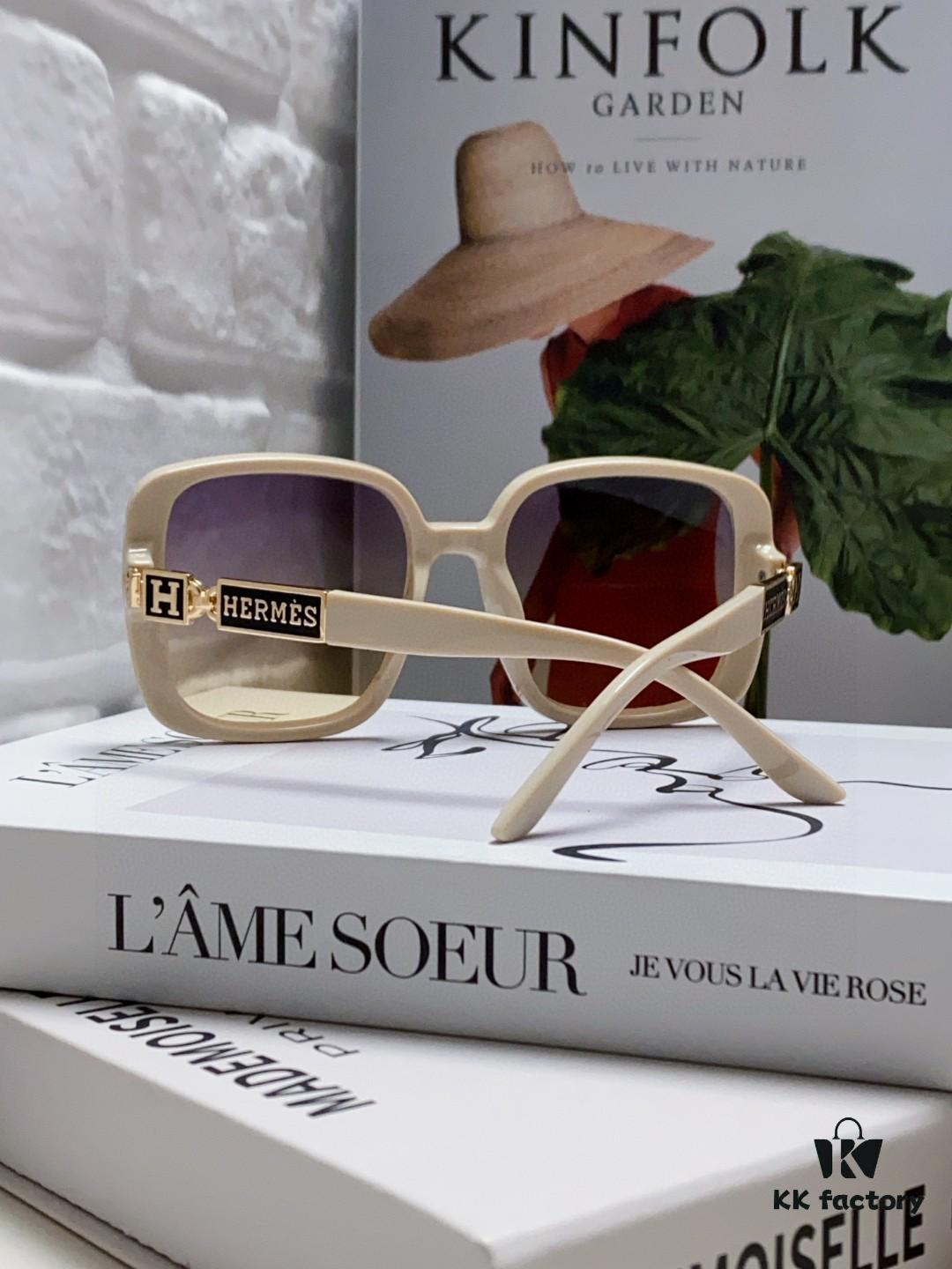 6931ae14ccd8ab3d7afa23ee Hermes 2024 New Arrival Women's Sunglasses, Polarized Driving Glasses, Large Square-Round Frame, UV Protection, Face-Framing Design