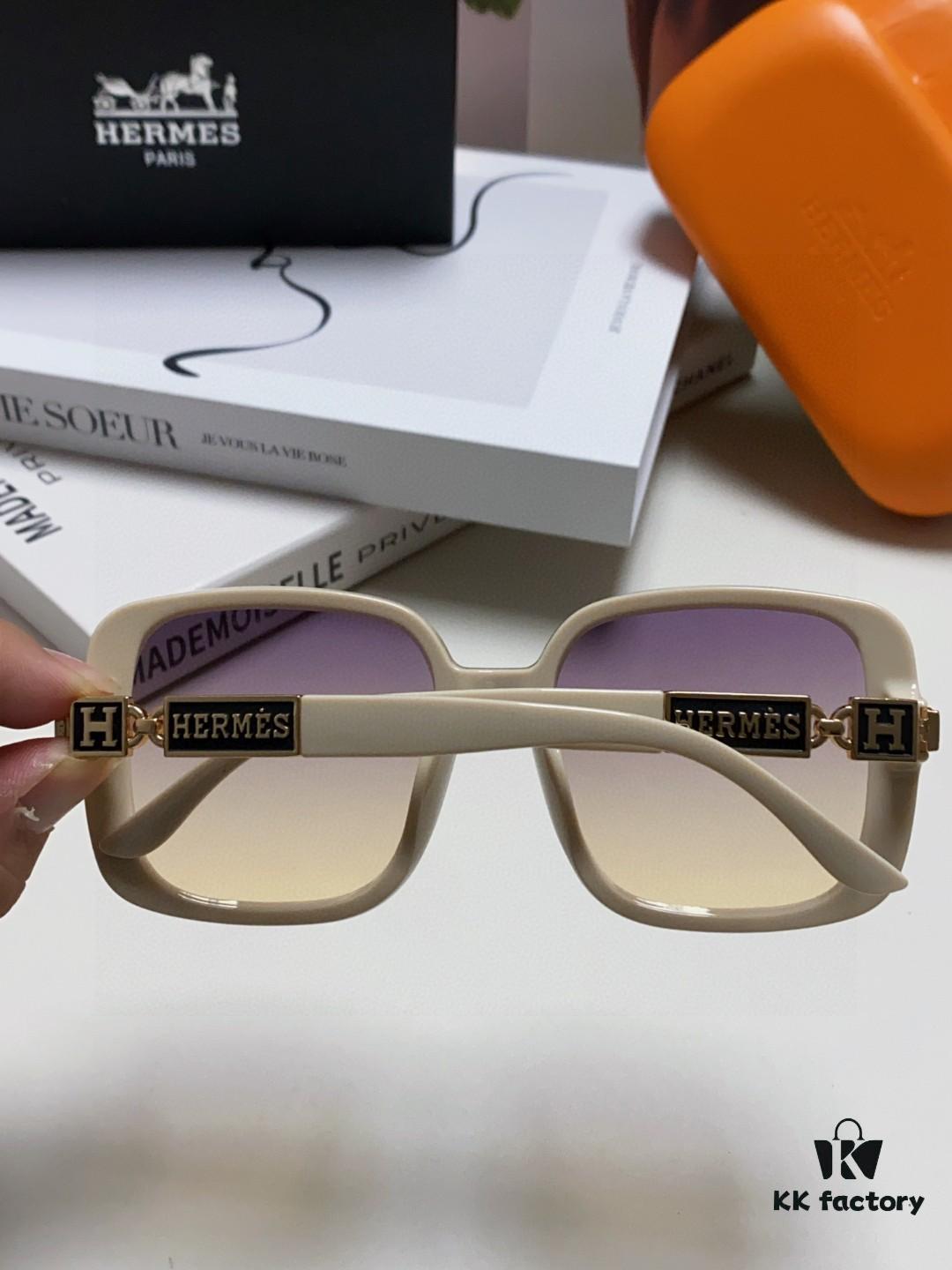 6931ae14ccd8ab3d7afa23f0 Hermes 2024 New Arrival Women's Sunglasses, Polarized Driving Glasses, Large Square-Round Frame, UV Protection, Face-Framing Design